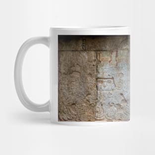 Mayan Stone Sculpture from Chichen Itza Mug